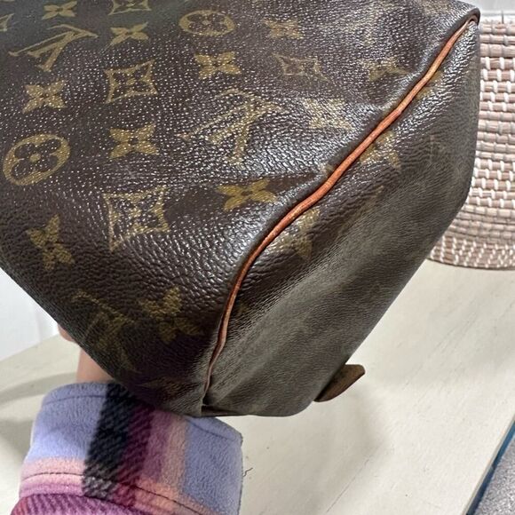 Louis Vuitton Dark Brown Monogram Satchel - Picture 4 of 14